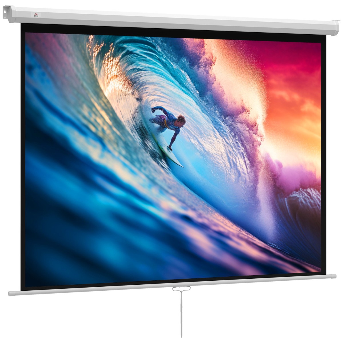 Οθόνη προβολέα 171 x 128 cm 84 ιντσών 4:3 HD 4K οθόνη προβολής πλαστική, μεταλλικό home cinema