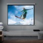 Οθόνη προβολέα 171 x 128 cm 84 ιντσών 4:3 HD 4K οθόνη προβολής πλαστική, μεταλλικό home cinema