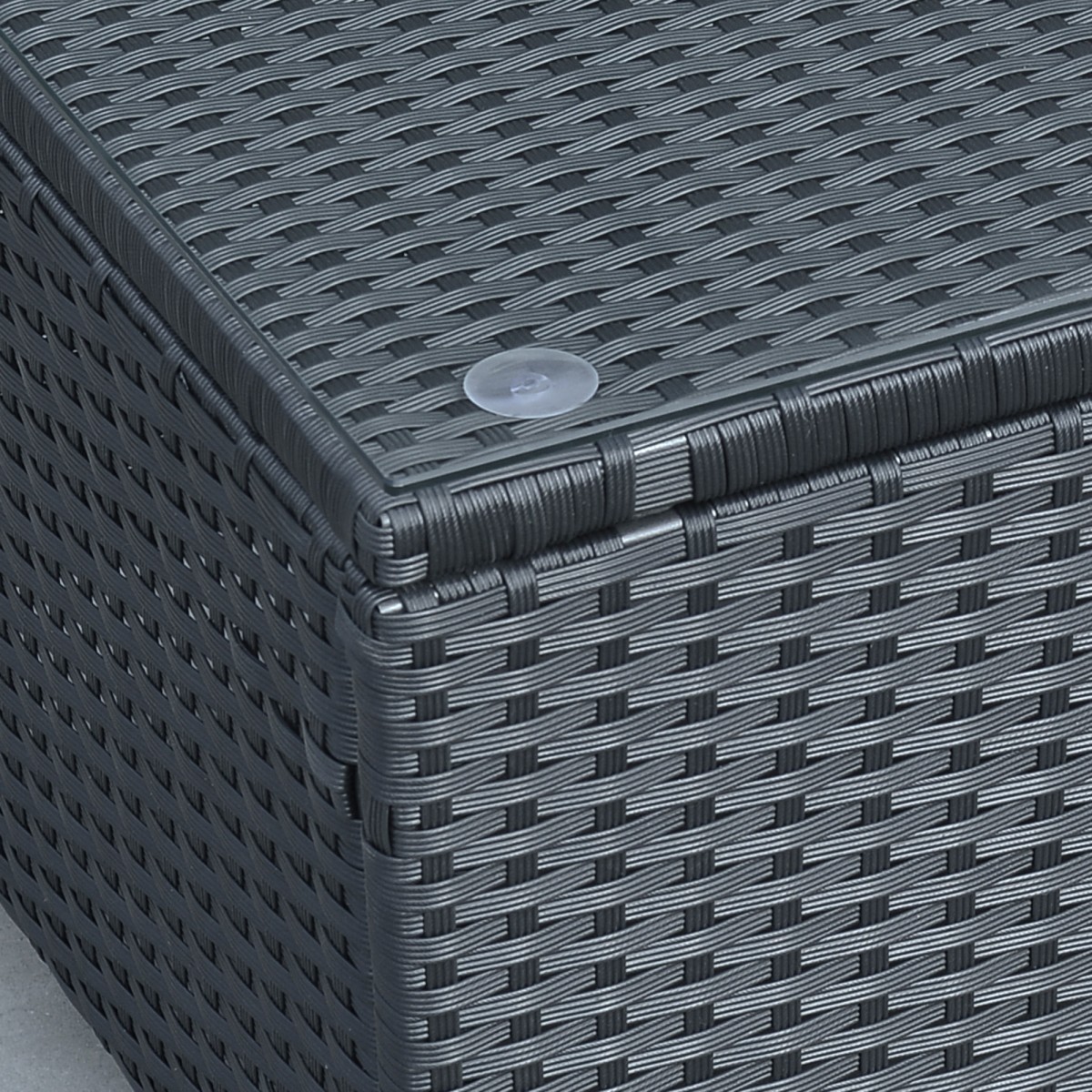 Τραπεζάκι κήπου Τραπεζάκι σαλονιού Τραπέζι κήπου τραπέζι μπαλκονιού polyrattan μαύρο 85 x 50 x 39 cm