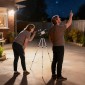 Telescope 70mm Lens 5x24 Telescope Adjustable Tripod Silver
