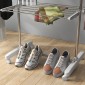 Mobile Clothes Airer Tumble Dryer 3 επιπέδων Αναδιπλούμενο Ασημί + Λευκό