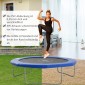 Κάλυμμα άκρης τραμπολίνου δίχτυ ασφαλείας καιρικός μουσαμάς 8ft 10ft 12ft 15ft κάλυμμα άκρης: Ø 305cm-μπλε (δεν περιλαμβάνεται το τραμπολίνο)