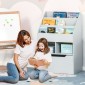 Παιδικό ράφι με συρτάρι Βιβλιοθήκη με θήκες 60 x 29,9 x 90 cm Γκρι