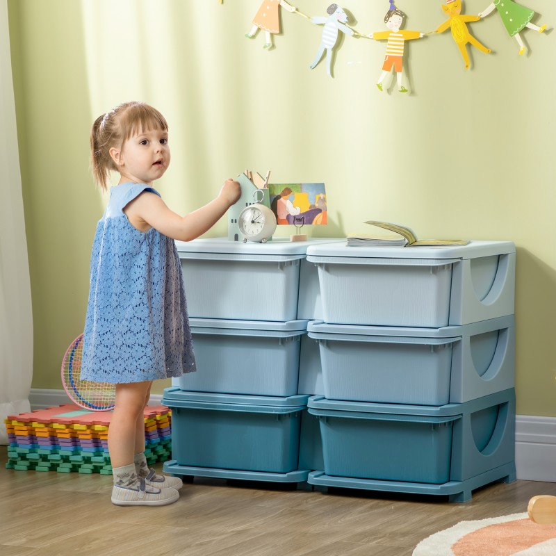 Kids Storage Box Kids Storage Box 3 Συρτάρια Μπλε