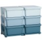 Kids Storage Box Kids Storage Box 3 Συρτάρια Μπλε
