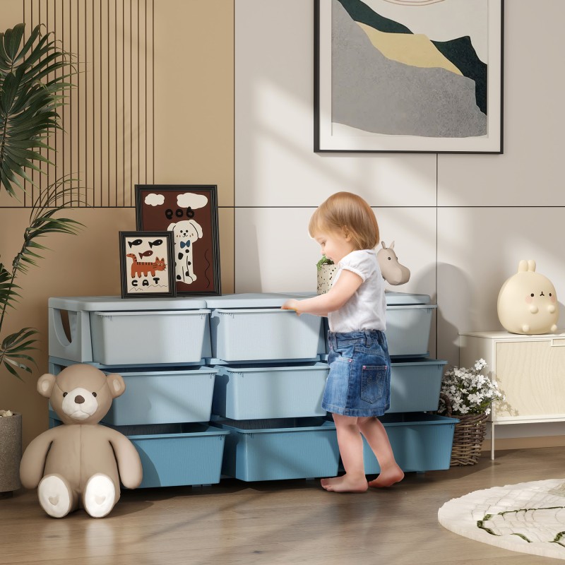 Kids Storage Box Kids Storage Box 9 Συρτάρια Μπλε