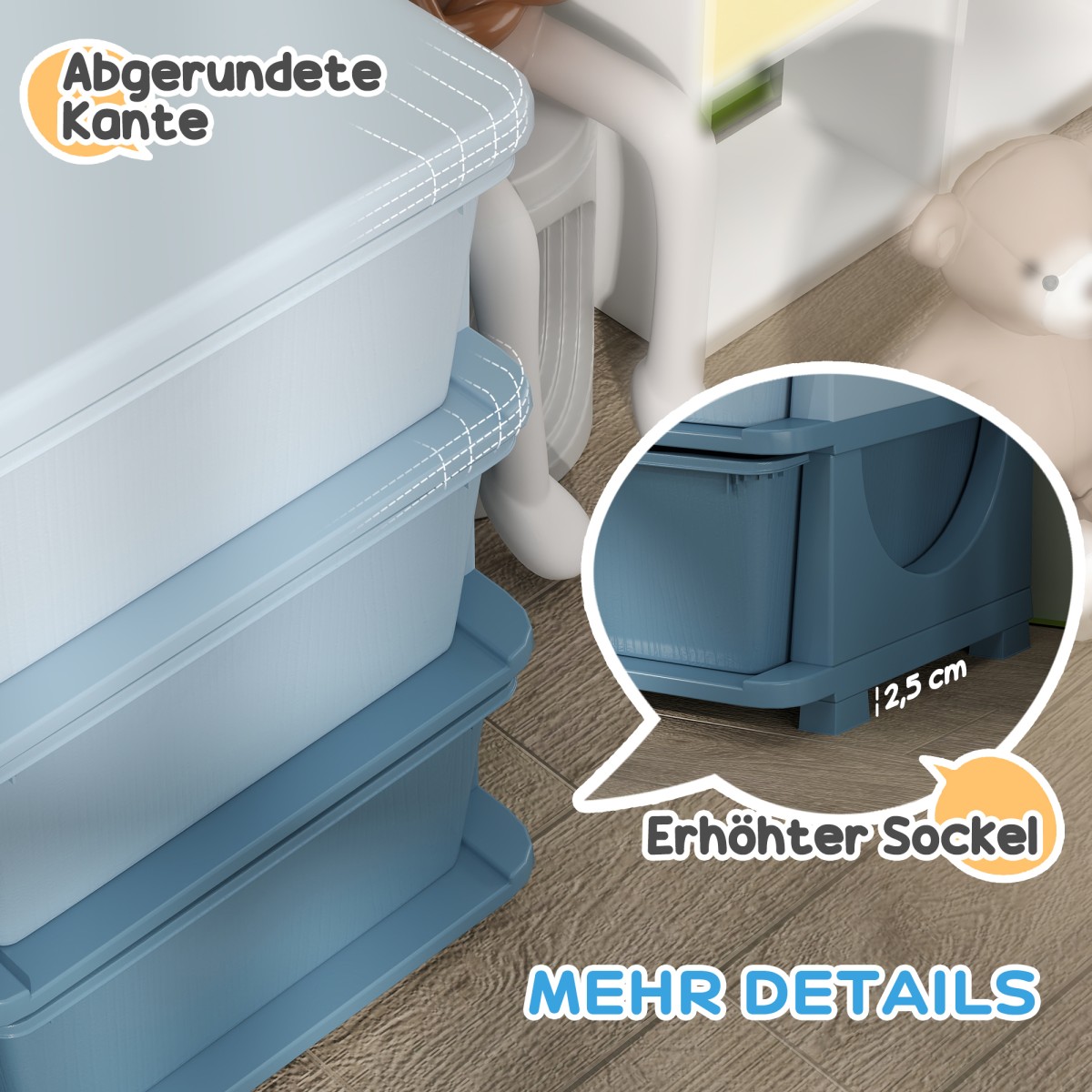 Kids Storage Box Kids Storage Box 9 Συρτάρια Μπλε