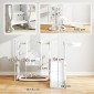 Πλαίσιο αναρρίχησης 4 σε 1 Playset Slide Slide για νήπια Στεφάνη μπάσκετ Πλαστικό σχέδιο κουνελιού γκρι