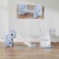 Μπλε μπάλα μπάσκετ 3 σε 1 Kids Giraffe Slide Hoop Hoop
