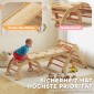 7-σε-1 Πλαίσιο αναρρίχησης Arch Ladder Triangle Ladder Ramp Αναρριχητική τσουλήθρα τοίχου για παιδιά 1,5-4 ετών Πτυσσόμενη Ξύλινη