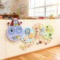 7 σε 1 Παιχνίδι τοίχου Xylophone Gears Caterpillar Design MDF 108cm Πολύχρωμο