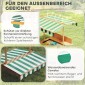 Sandpit 106x106 cm παιδικό sandbox από ξύλο με κάλυμμα ρυθμιζόμενο σε ύψος, παγκάκια, πλάτες, ανοιχτό καφέ
