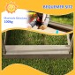 Sandpit with Sun Shade Playhouse Design with Toy Set Treated Solid Wood 124 x 116 x 146 cm Γκρι