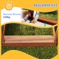 Sandpit with Sun Shade, Playhouse Design, with Toy Set, Επεξεργασμένο Μασίφ Ξύλο, 124 x 116 x 146 cm, Πράσινο