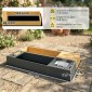 Σκάμμα 2 τμημάτων 150x90cm ξύλινο σκάμμα με χώρο αποθήκευσης πάγκου σόμπα αφαιρούμενος νεροχύτης χάντρες άβακας κίτρινο