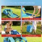 Bouncy castle with blower slide ball pit στεφάνι μπάσκετ χωρητικότητα φορτίου έως 90 kg για 3-8 χρόνια 364x173x182cm μπλε