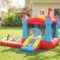 Φουσκωτό Bouncy Castle with Blower Slide Trampoline Paddling Pool/Ball Pit Water Gun 342x255x209 cm Μπλε