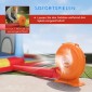 Φουσκωτό Bouncy Castle with Blower Slide Trampoline Paddling Pool/Ball Pit Water Gun 342x255x209 cm Μπλε
