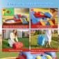 Φουσκωτό Bouncy Castle with Blower Slide Trampoline Paddling Pool/Ball Pit Water Gun 342x255x209 cm Μπλε