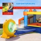 8 σε 1 Bouncy Castle with Blower Slide Paddling Pool Τραμπολίνο Τοίχος αναρρίχησης για εσωτερικούς χώρους 350x325x210cm Πολύχρωμος