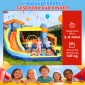 8 σε 1 Bouncy Castle with Blower Slide Paddling Pool Τραμπολίνο Τοίχος αναρρίχησης για εσωτερικούς χώρους 350x325x210cm Πολύχρωμος