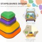 Balance Stepping Stones, Σετ 11, Στοιβαζόμενο & Ελαφρύ, Αντιολισθητικό, Εσωτερικό/Εξωτερικό
