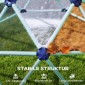 Θόλος αναρρίχησης Ø182,5cm ανθεκτικός στην υπεριώδη ακτινοβολία, αδιάβροχος θόλος αναρρίχησης για παιδιά έως 90 κιλά, για 3-8 χρόνια πλαστικό μπλε