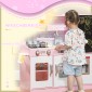 Σετ κουζίνας Play με κατσαρόλες, μαυροπίνακας, τηλέφωνο, παγωτομηχανή, σόμπα, 83,8 x 26,8 x 81 cm, ροζ