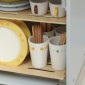 Σετ Scullery, Ξύλινο πλυντήριο πιάτων για παιδιά, 32 αξεσουάρ, MDF, για παιδιά από 3 ετών, γαλάζιο