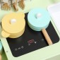 Παιδικό σετ κουζίνας, MDF, 15 αξεσουάρ, ντουλάπια, 40 cm, από 3 ετών, πράσινο