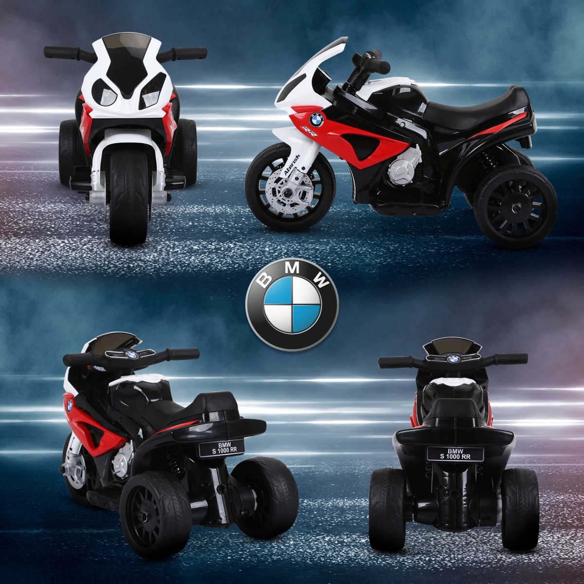 Ηλεκτρική μοτοσυκλέτα για παιδιά BMW S1000RR 6V ηλεκτρική μοτοσυκλέτα με προβολέα, παιδική μοτοσυκλέτα με μουσική 2,5 km/h μοτοσυκλέτα για παιδιά 18-36 μηνών κόκκινο