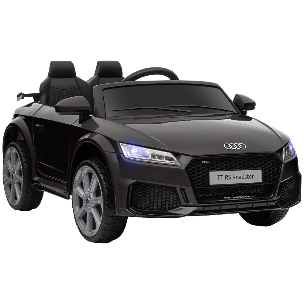 Παιδικό ηλεκτρικό αυτοκίνητο Audi, με τηλεχειριστήριο 2.4G, μουσική, κόρνα, LED, USB, για παιδιά 3-5 ετών, μαύρο