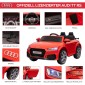 Audi παιδικό ηλεκτρικό αυτοκίνητο 12V με τηλεχειριστήριο 2.4G, μουσική, κόρνα, ηλεκτρικό όχημα με φως LED, θύρα USB/MP3, λειτουργία όπισθεν, για παιδιά 3-5 ετών, κόκκινο