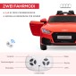 Audi παιδικό ηλεκτρικό αυτοκίνητο 12V με τηλεχειριστήριο 2.4G, μουσική, κόρνα, ηλεκτρικό όχημα με φως LED, θύρα USB/MP3, λειτουργία όπισθεν, για παιδιά 3-5 ετών, κόκκινο
