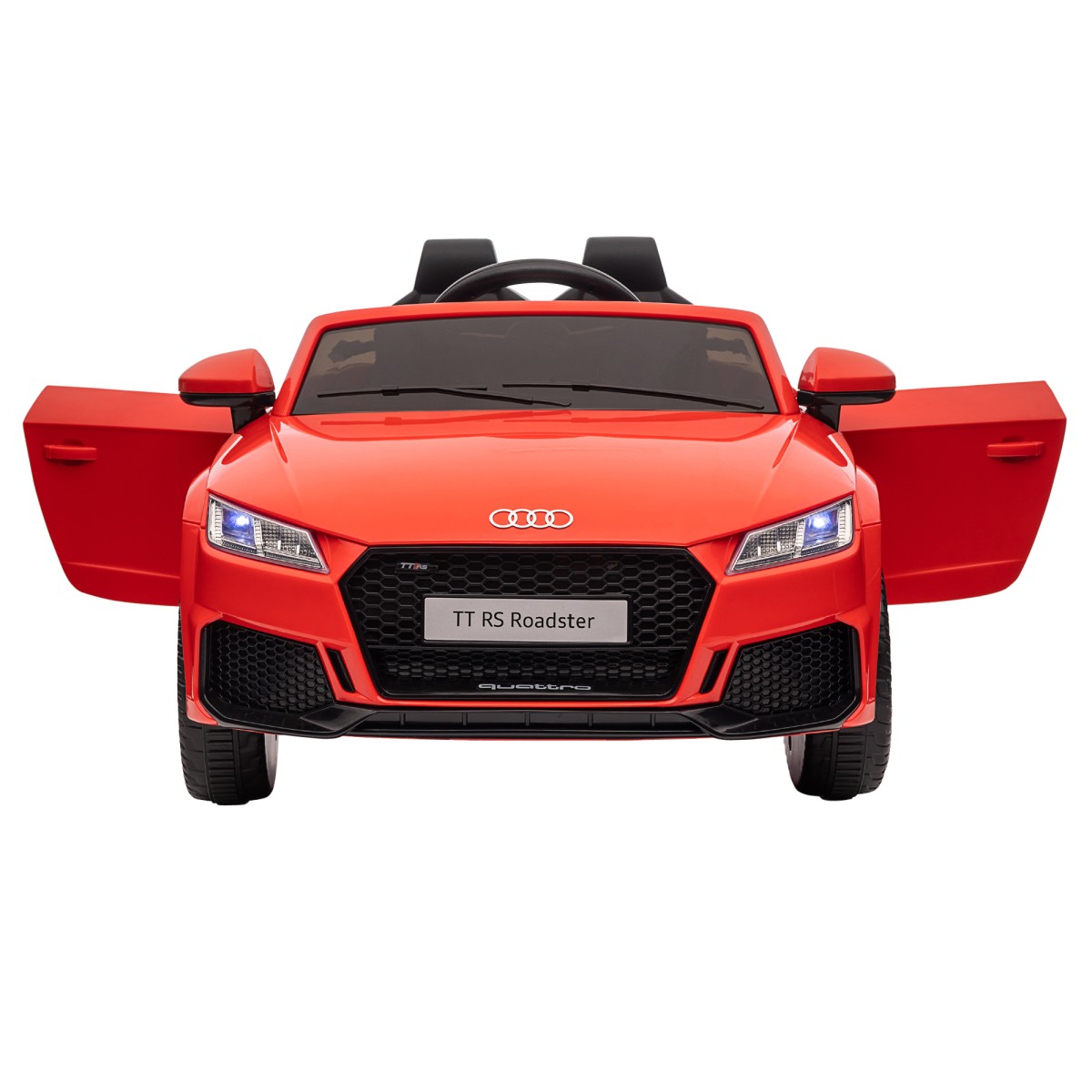 Audi παιδικό ηλεκτρικό αυτοκίνητο 12V με τηλεχειριστήριο 2.4G, μουσική, κόρνα, ηλεκτρικό όχημα με φως LED, θύρα USB/MP3, λειτουργία όπισθεν, για παιδιά 3-5 ετών, κόκκινο