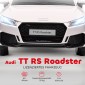 Παιδικό ηλεκτρικό αυτοκίνητο, Audi TT RS Roadster, 3 km/h, τηλεχειριστήριο, LED, USB, λευκό