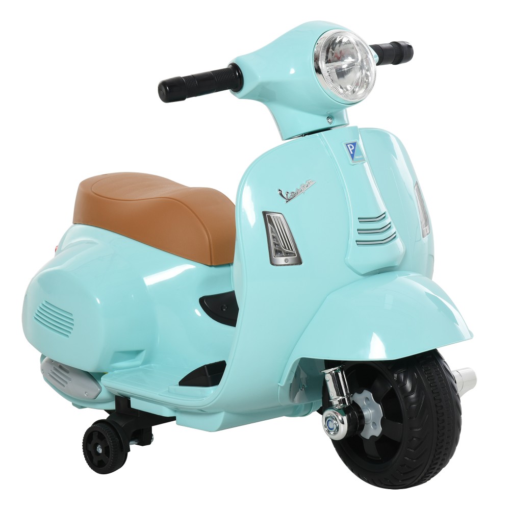 Ηλεκτρική παιδική μοτοσυκλέτα Vespa ηλεκτρική μοτοσυκλέτα με φως LED, ήχος, παιδική ηλεκτρική μοτοσυκλέτα για παιδιά από 18-36 μηνών πράσινη