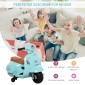 Ηλεκτρική παιδική μοτοσυκλέτα Vespa ηλεκτρική μοτοσυκλέτα με φως LED, ήχος, παιδική ηλεκτρική μοτοσυκλέτα για παιδιά από 18-36 μηνών πράσινη