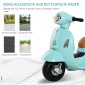 Ηλεκτρική παιδική μοτοσυκλέτα Vespa ηλεκτρική μοτοσυκλέτα με φως LED, ήχος, παιδική ηλεκτρική μοτοσυκλέτα για παιδιά από 18-36 μηνών πράσινη