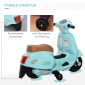 Ηλεκτρική παιδική μοτοσυκλέτα Vespa ηλεκτρική μοτοσυκλέτα με φως LED, ήχος, παιδική ηλεκτρική μοτοσυκλέτα για παιδιά από 18-36 μηνών πράσινη