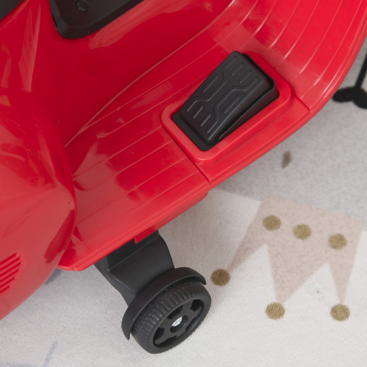 Ηλεκτρική παιδική μοτοσυκλέτα Vespa ηλεκτρική μοτοσυκλέτα με φως LED, ήχος, παιδική ηλεκτρική μοτοσυκλέτα για παιδιά από 18-36 μηνών κόκκινη