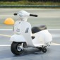 Ηλεκτρική παιδική μοτοσυκλέτα Vespa ηλεκτρική μοτοσυκλέτα με φως LED, ήχος, παιδική ηλεκτρική μοτοσυκλέτα για παιδιά από 18-36 μηνών λευκή