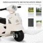 Ηλεκτρική παιδική μοτοσυκλέτα Vespa ηλεκτρική μοτοσυκλέτα με φως LED, ήχος, παιδική ηλεκτρική μοτοσυκλέτα για παιδιά από 18-36 μηνών λευκή