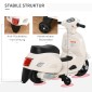 Ηλεκτρική παιδική μοτοσυκλέτα Vespa ηλεκτρική μοτοσυκλέτα με φως LED, ήχος, παιδική ηλεκτρική μοτοσυκλέτα για παιδιά από 18-36 μηνών λευκή