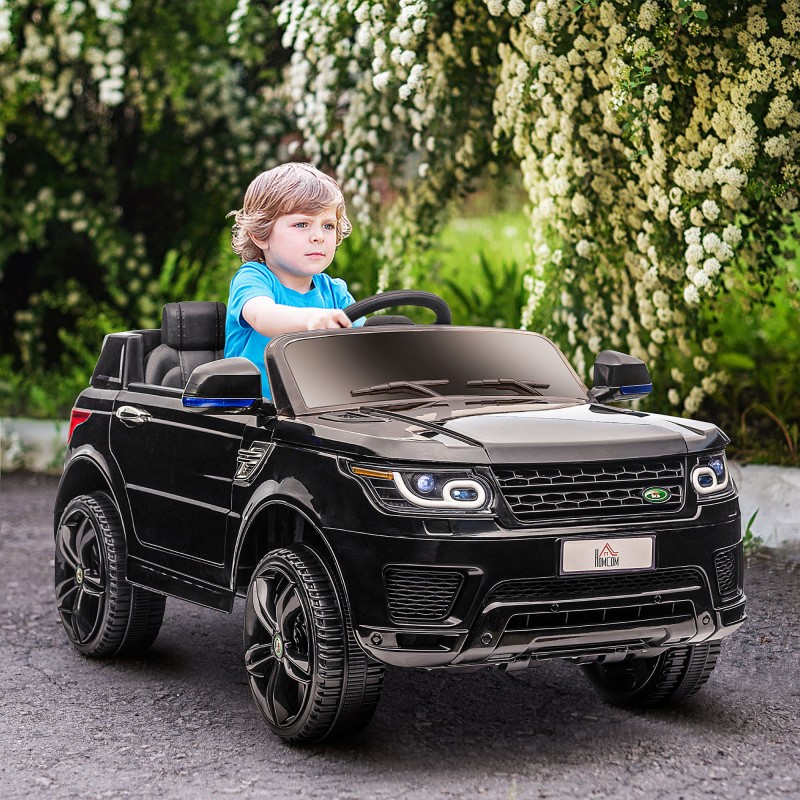 Παιδικό ηλεκτρικό αυτοκίνητο SUV, έως 5 kmh/h, με ζώνη ασφαλείας, τηλεχειριστήριο, προβολείς, λειτουργία μουσικής, μαύρο