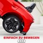 Παιδικό αυτοκίνητο, ηλεκτρικό, Audi άδεια, με ζώνη ασφαλείας, τηλεχειριστήριο, φως, κόκκινο+μαύρο, 103 x 58 x 41cm