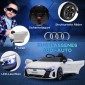 Παιδικό ηλεκτρικό αυτοκίνητο Audi RS e-tron GT με ζώνη ασφαλείας, τηλεχειριστήριο, προβολείς, λειτουργία μουσικής, λευκό, 103 x 58 x 41 cm