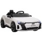 Παιδικό ηλεκτρικό αυτοκίνητο Audi RS e-tron GT με ζώνη ασφαλείας, τηλεχειριστήριο, προβολείς, λειτουργία μουσικής, λευκό, 103 x 58 x 41 cm