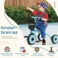 Τρίκυκλο για παιδιά 2-5 ετών, κάθισμα ρυθμιζόμενο καθ' ύψος, κουδούνι, καλάθι ποδηλάτου, μεταλλικός σκελετός, μπλε