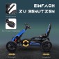 Go Kart Pedal Go Kart Reverse and Forward Gear, για παιδιά από 3 έως 8 ετών, μπλε